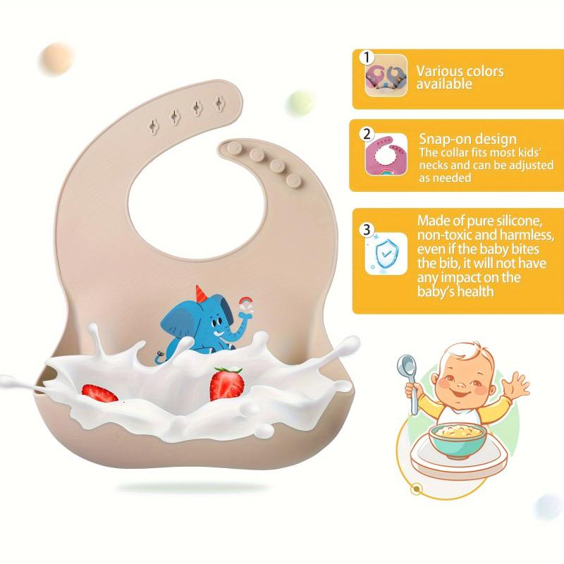Waterproof Silicone Kids Bibs | Soft & Reusable | Christmas & Thanksgiving