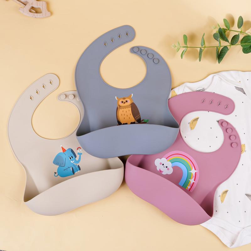 Waterproof Silicone Kids Bibs | Soft & Reusable | Christmas & Thanksgiving