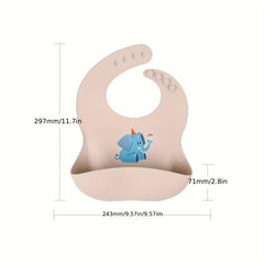 Waterproof Silicone Kids Bibs | Soft & Reusable | Christmas & Thanksgiving