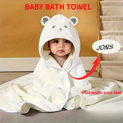 Personalized Koala Hooded Bath Towel Gray