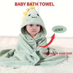 Personalized Koala Hooded Bath Towel Gray