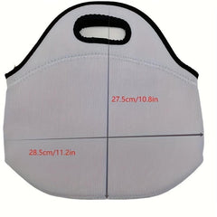 4pcs Customizable Neoprene Lunch Bags Insulated with Zipper
