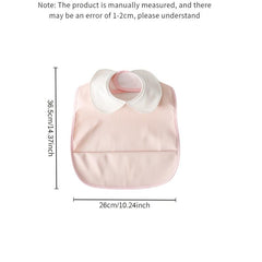 Waterproof Bib with Collar Sleeveless PU Feeding Apron