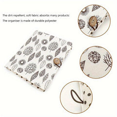 Portable Diaper Storage Bag with Wet Wipe Dispenser for Toddlers