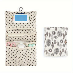 Portable Diaper Storage Bag with Wet Wipe Dispenser for Toddlers