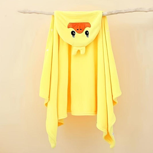 Kids Yellow Duck Hooded Bath Towel 55x27.5 inches