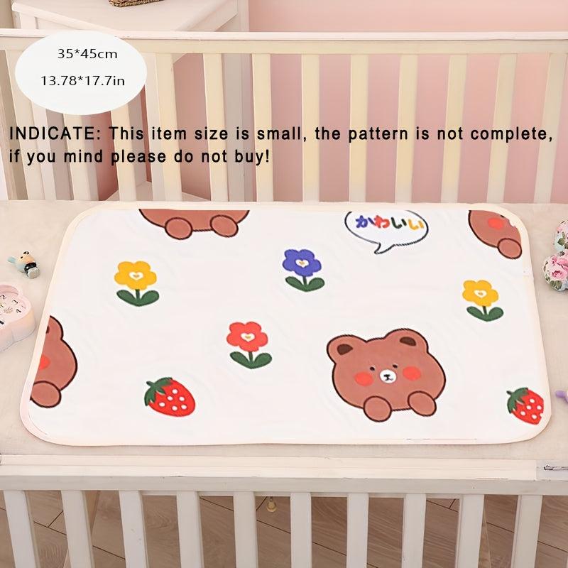 3pcs Random Pattern Diapers Absorbent Pads Waterproof Material Easy Clean