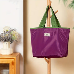 Large Capacity Foldable Nylon Diaper Bag Tote for Essentials