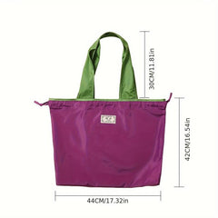 Large Capacity Foldable Nylon Diaper Bag Tote for Essentials