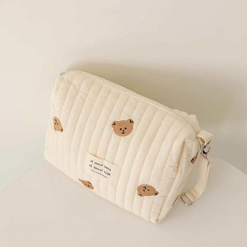 Embroidered Diaper Clutch Bag for Strollers