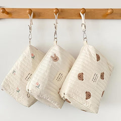 Embroidered Diaper Clutch Bag for Strollers