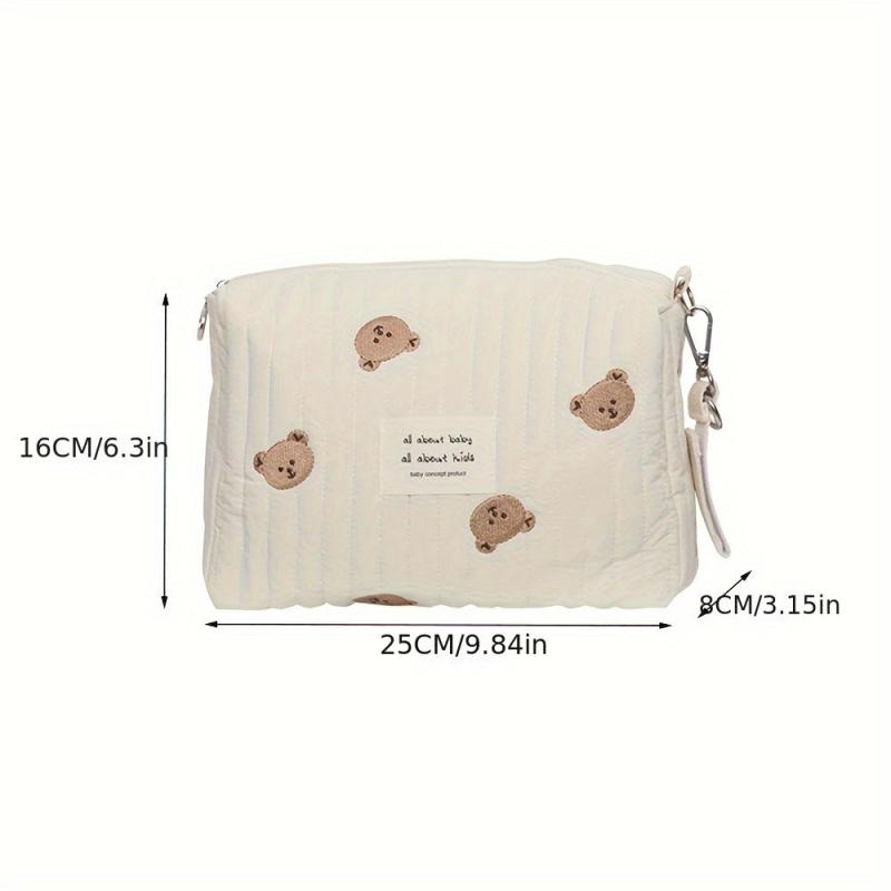 Embroidered Diaper Clutch Bag for Strollers