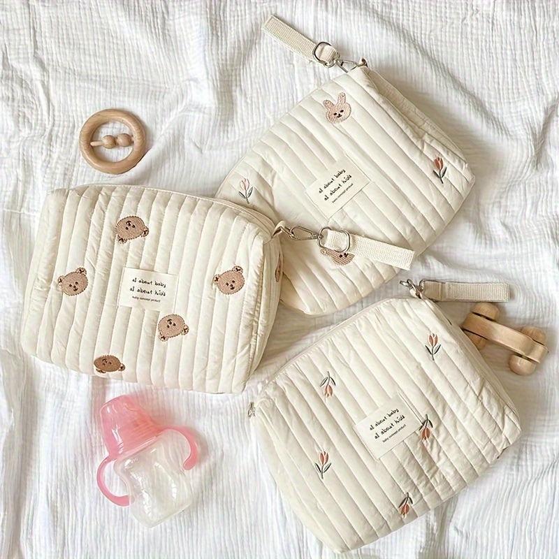 Embroidered Diaper Clutch Bag for Strollers