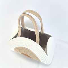 Large Woven Polyester Diaper Storage Bag