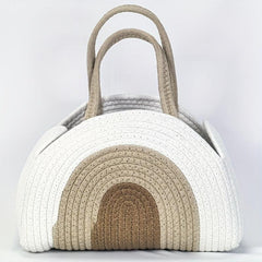 Large Woven Polyester Diaper Storage Bag