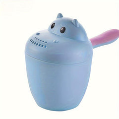 Cartoon Shampoo Rinser Plastic Baby Bath with Easy Grip Handle Assorted Colors