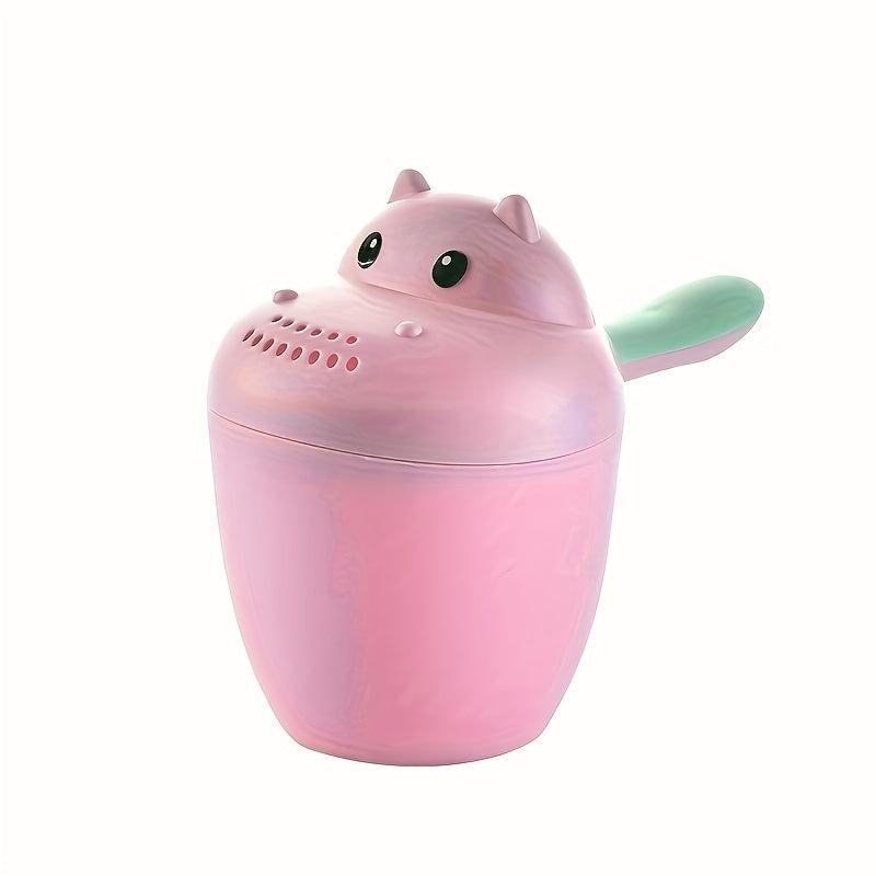 Cartoon Shampoo Rinser Plastic Baby Bath with Easy Grip Handle Assorted Colors