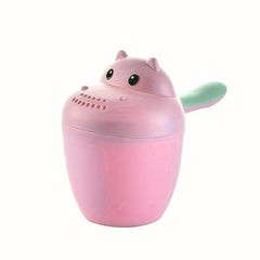 Cartoon Shampoo Rinser Plastic Baby Bath with Easy Grip Handle Assorted Colors