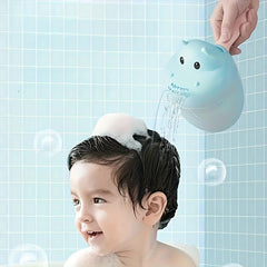 Cartoon Shampoo Rinser Plastic Baby Bath with Easy Grip Handle Assorted Colors