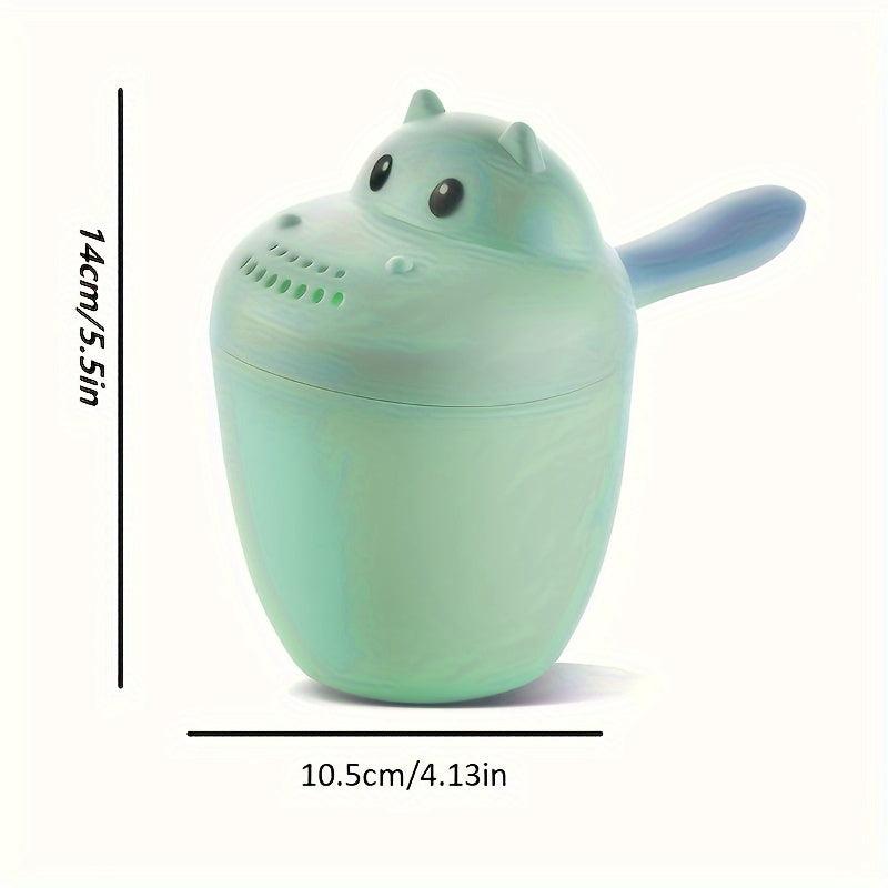 Cartoon Shampoo Rinser Plastic Baby Bath with Easy Grip Handle Assorted Colors