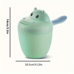 Cartoon Shampoo Rinser Plastic Baby Bath with Easy Grip Handle Assorted Colors