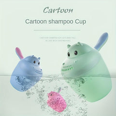 Cartoon Shampoo Rinser Plastic Baby Bath with Easy Grip Handle Assorted Colors