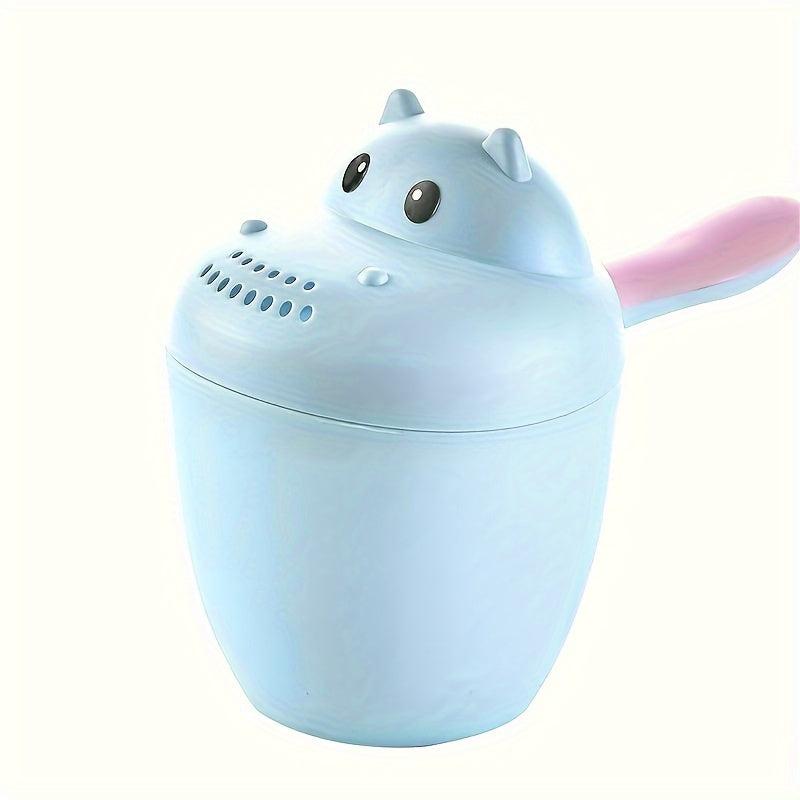 Cartoon Shampoo Rinser Plastic Baby Bath with Easy Grip Handle Assorted Colors