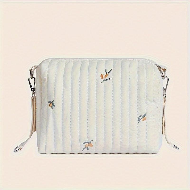 Quilted Olive Organizer Mommy Bag