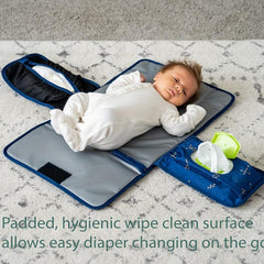 Waterproof Portable Changing Pad Mat with Wipes Holder