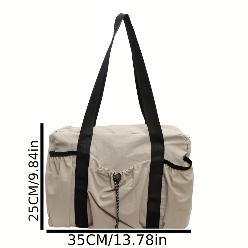 Large Capacity Diaper Bag with Multiple Compartments Oxford Fabric Shoulder Bag