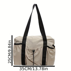 Large Capacity Diaper Bag with Multiple Compartments Oxford Fabric Shoulder Bag
