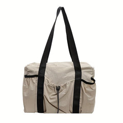 Large Capacity Diaper Bag with Multiple Compartments Oxford Fabric Shoulder Bag