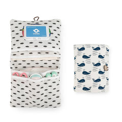 Portable Diaper Storage Bag with Wet Wipe Dispenser
