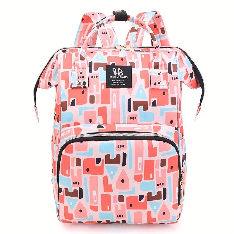 Spacious Nylon Cartoon Printed Mom Bag