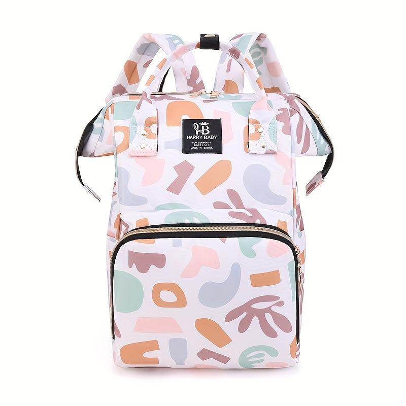 Spacious Nylon Cartoon Printed Mom Bag