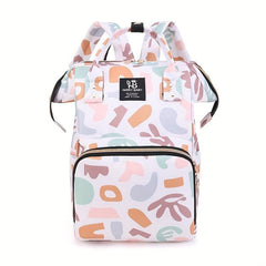 Spacious Nylon Cartoon Printed Mom Bag