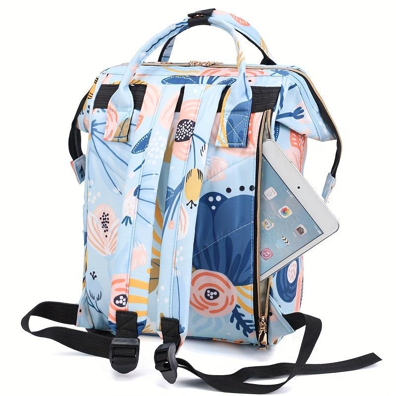 Spacious Nylon Cartoon Printed Mom Bag