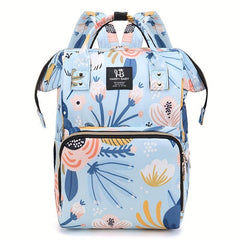 Spacious Nylon Cartoon Printed Mom Bag