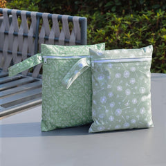2pcs Reusable Wet Bag Set for Kids with Fun Sun & Cloud Designs
