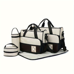 Large Capacity Multifunctional Mommy Bags Crossbody Diaper Bag Set