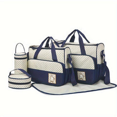 Large Capacity Multifunctional Mommy Bags Crossbody Diaper Bag Set