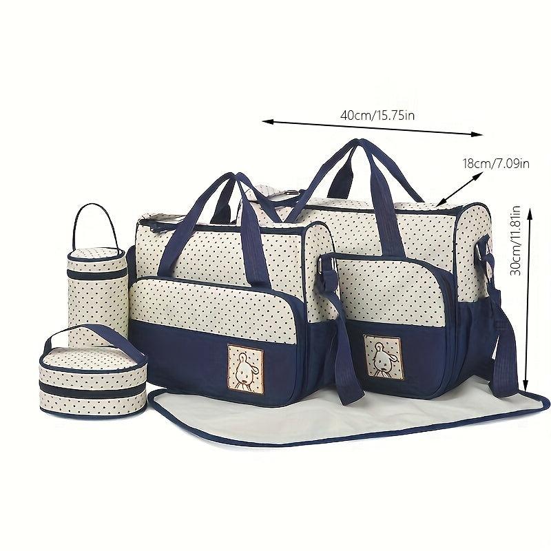 Large Capacity Multifunctional Mommy Bags Crossbody Diaper Bag Set