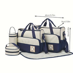 Large Capacity Multifunctional Mommy Bags Crossbody Diaper Bag Set
