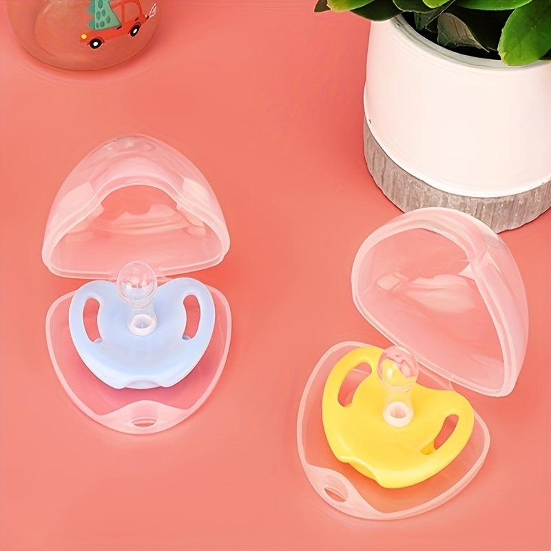 Clear Pacifier Case - Holder Box for Travel and Home