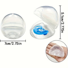 Clear Pacifier Case - Holder Box for Travel and Home