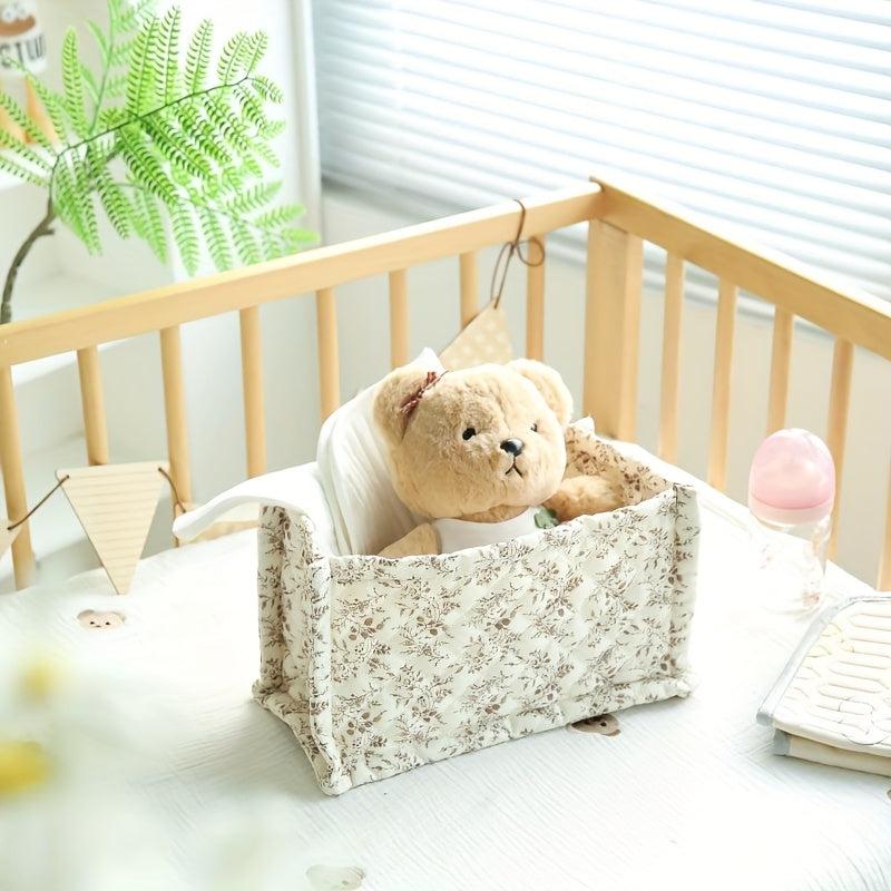 Polyester Storage Basket Floral Pattern for Mom Toy Organizer