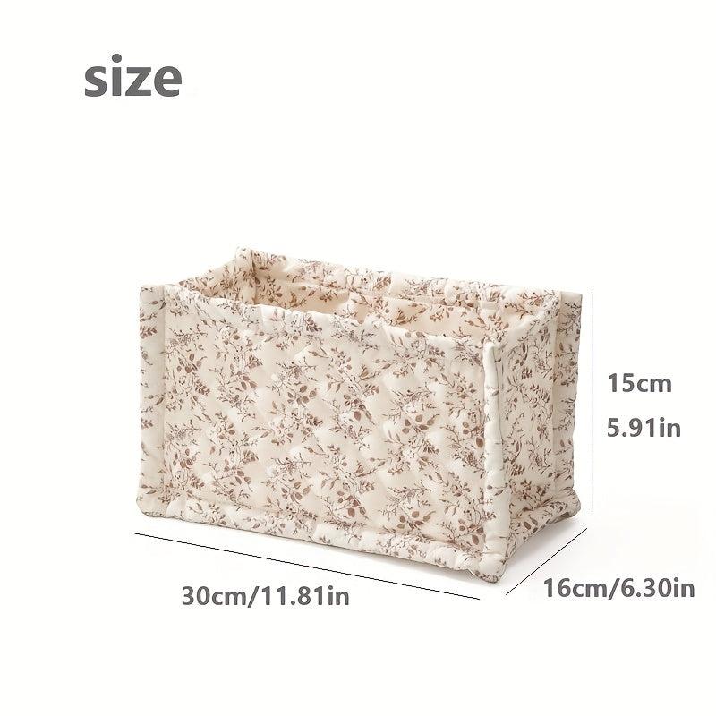 Polyester Storage Basket Floral Pattern for Mom Toy Organizer