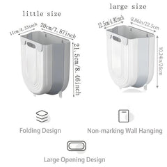 Foldable Hanging Diaper Pail Large Capacity Plastic Trash Can