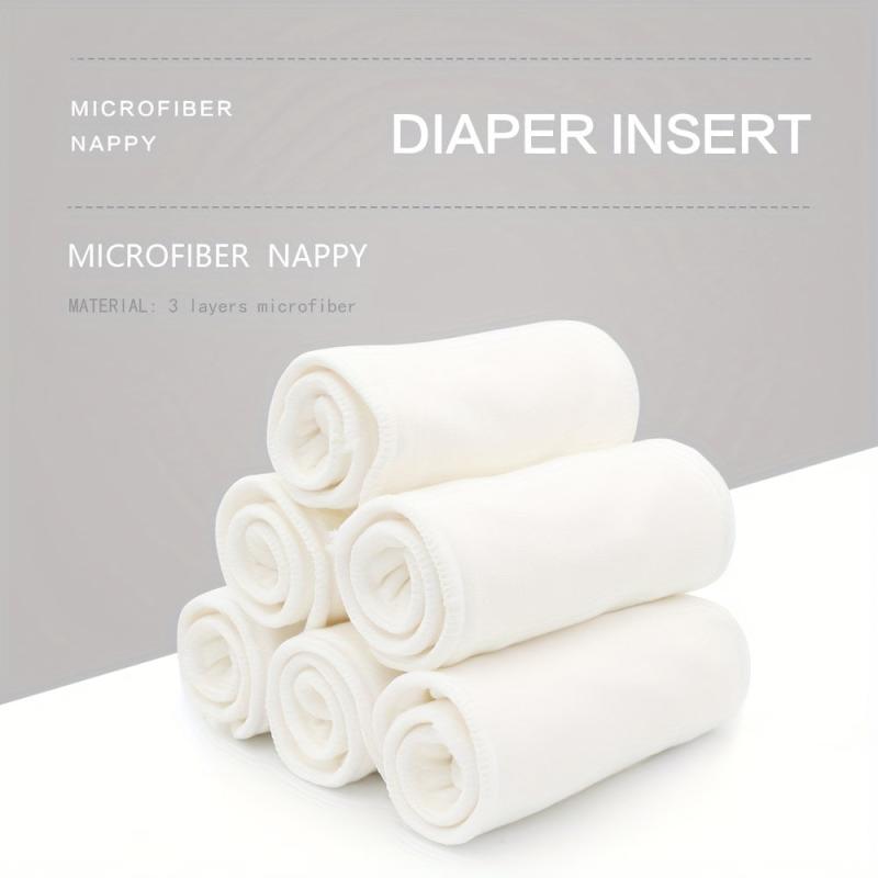 3pcs Cloth Diaper Inserts Reusable Kids Diaper Nappy Microfiber