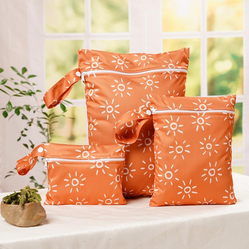 Elinfant 3pcs Reusable Diaper Bags Waterproof Washable